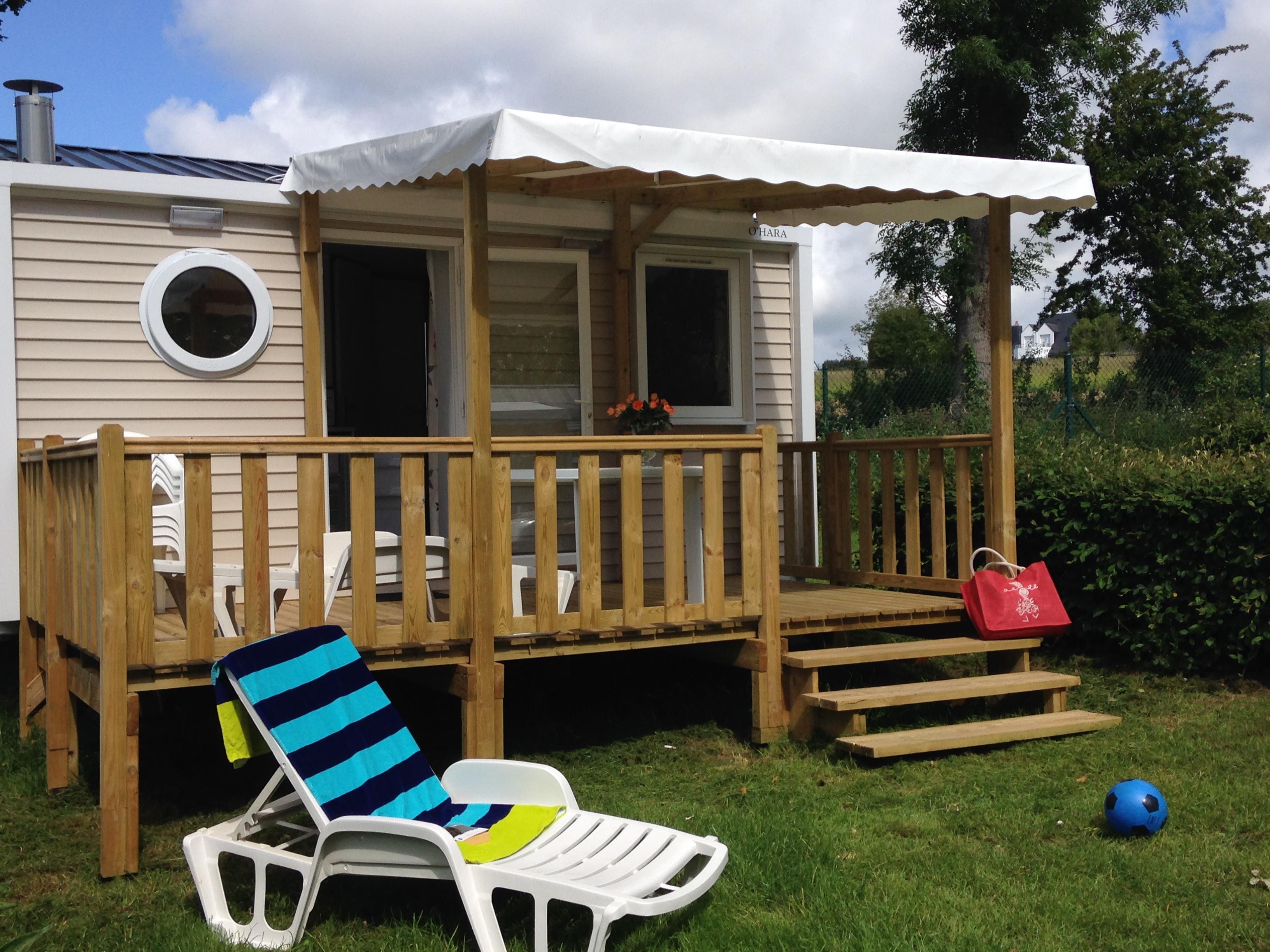 Mobil-home CONFORT 18m² (1 chambre) + terrasse semi-couverte